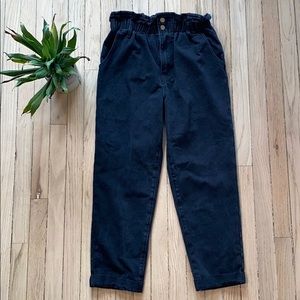 Black forever 21 paper bag pants